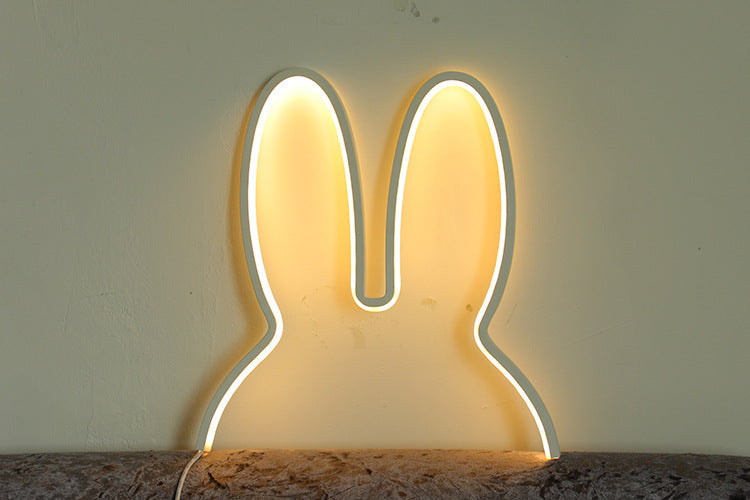 Lampe de Chevet Moderne en Forme de Lapin pour Enfants avec Éclairage Doux 6