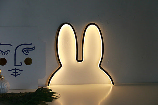 Lampe de Chevet Moderne en Forme de Lapin pour Enfants avec Éclairage Doux 7