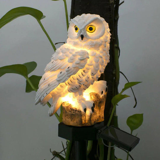 Lampe de Jardin Solaire Hibou 0