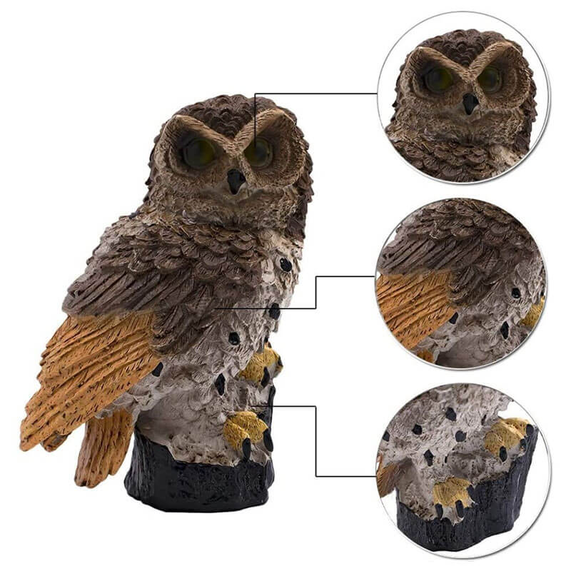 Lampe de Jardin Solaire Hibou 3