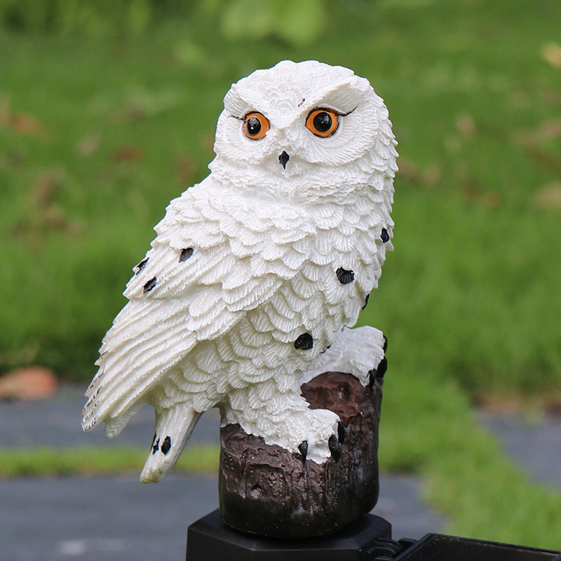 Lampe de Jardin Solaire Hibou Aigle Décorative 2