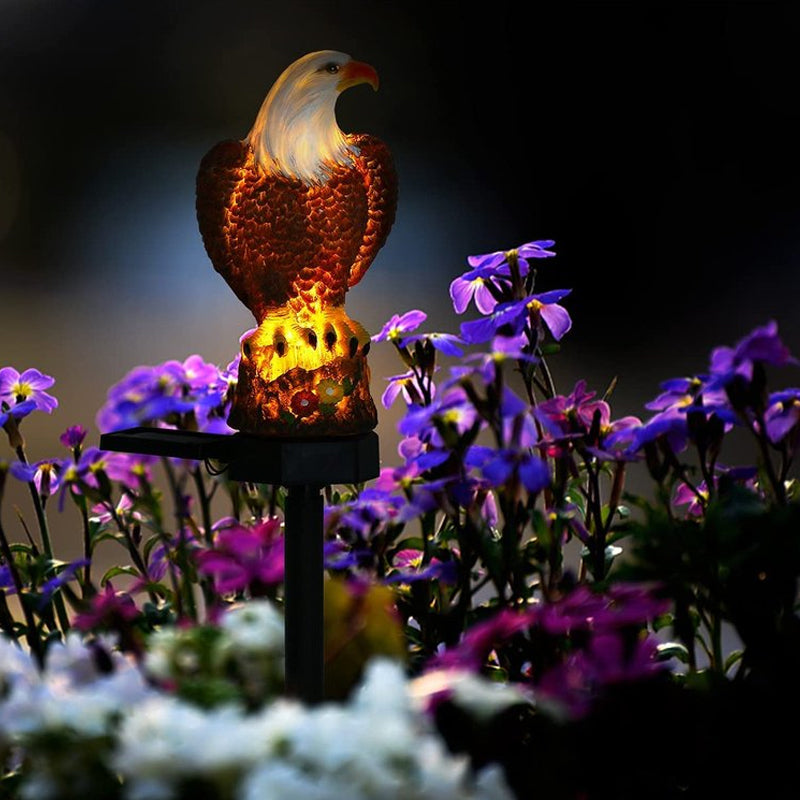 Lampe de Jardin Solaire Hibou Aigle Décorative 3