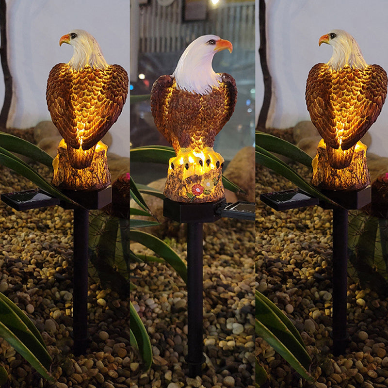 Lampe de Jardin Solaire Hibou Aigle Décorative 4