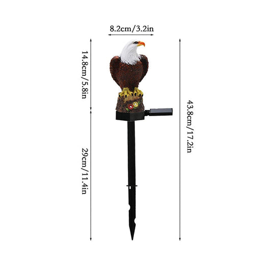 Lampe de Jardin Solaire Hibou Aigle Décorative 7