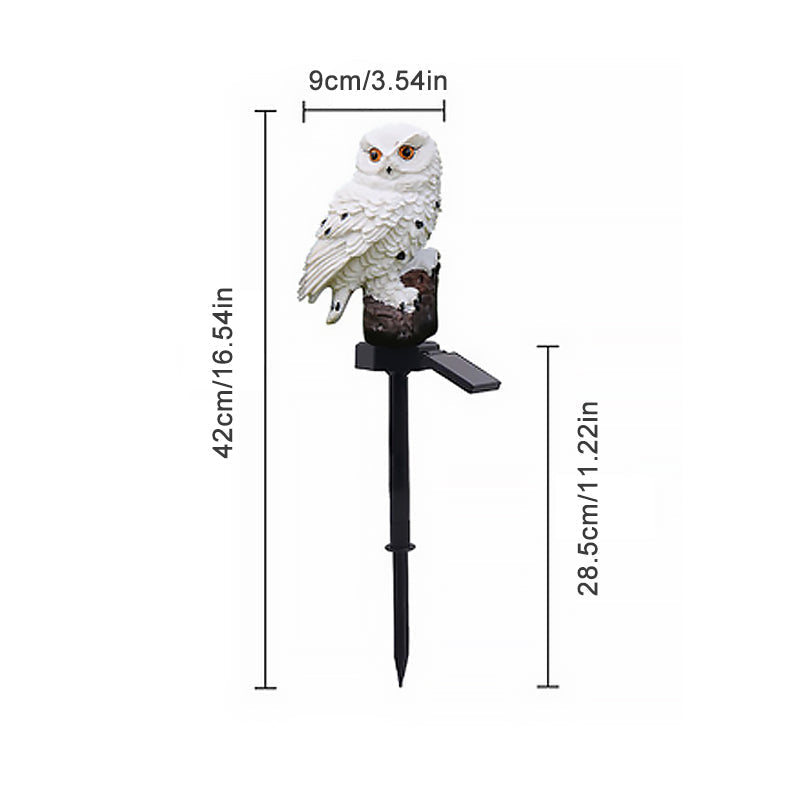 Lampe de Jardin Solaire Hibou Aigle Décorative 8