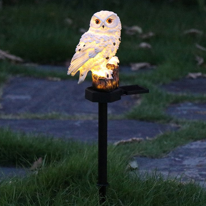 Lampe de Jardin Solaire Hibou Aigle Décorative 9