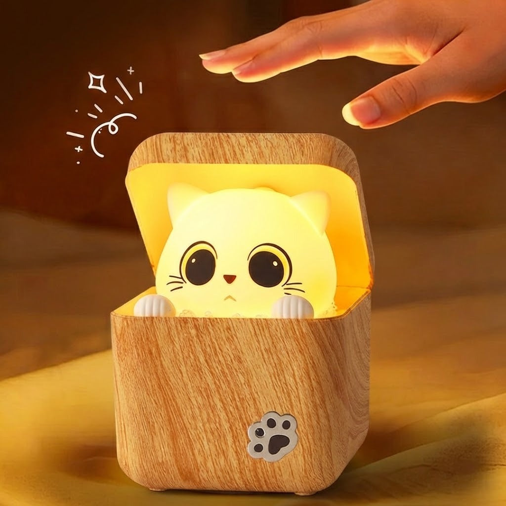 Lampe de Nuit Décorative Chat Peekaboo 5