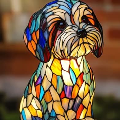 Lampe de Nuit LED Artistique Chiens 10