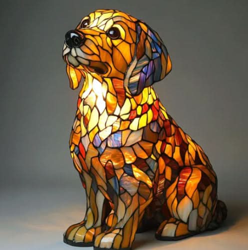 Lampe de Nuit LED Artistique Chiens 11