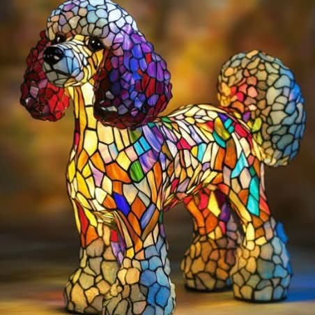 Lampe de Nuit LED Artistique Chiens 12