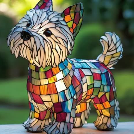 Lampe de Nuit LED Artistique Chiens 18