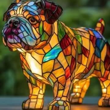 Lampe de Nuit LED Artistique Chiens 19