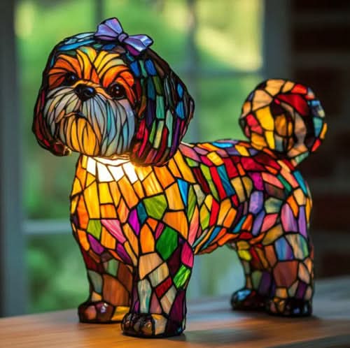 Lampe de Nuit LED Artistique Chiens 22