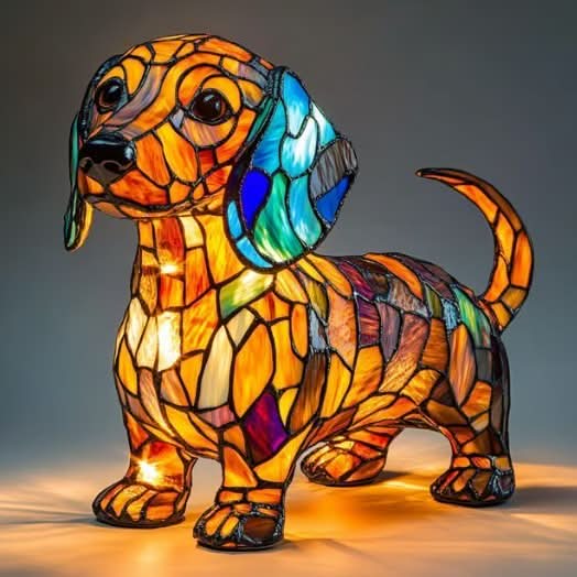 Lampe de Nuit LED Artistique Chiens 24