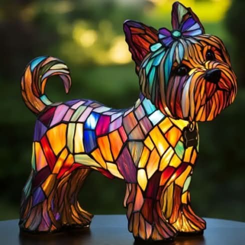 Lampe de Nuit LED Artistique Chiens 28