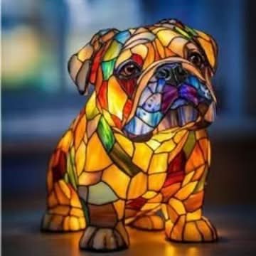 Lampe de Nuit LED Artistique Chiens 9