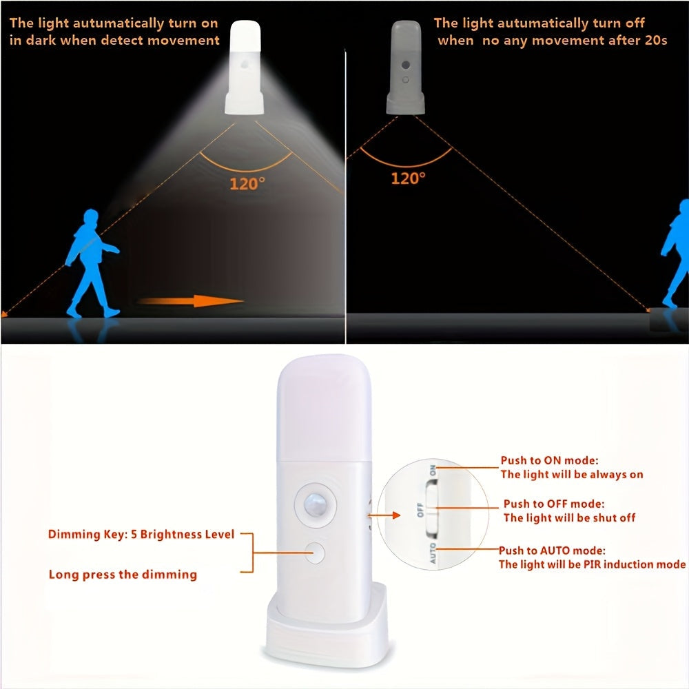 Lampe de Nuit LED Rechargeable avec Capteur de Mouvement 7