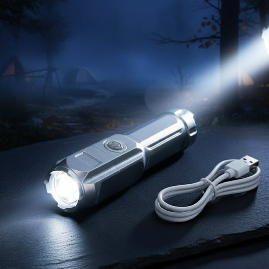 Lampe de Poche LED Étanche Ultra Puissante 8