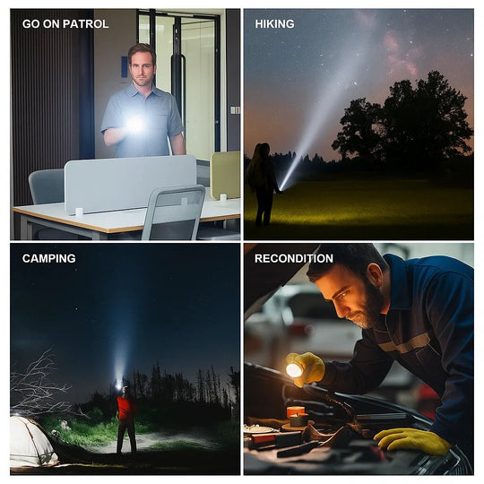 Lampe de Poche LED Puissante avec Zoom 3