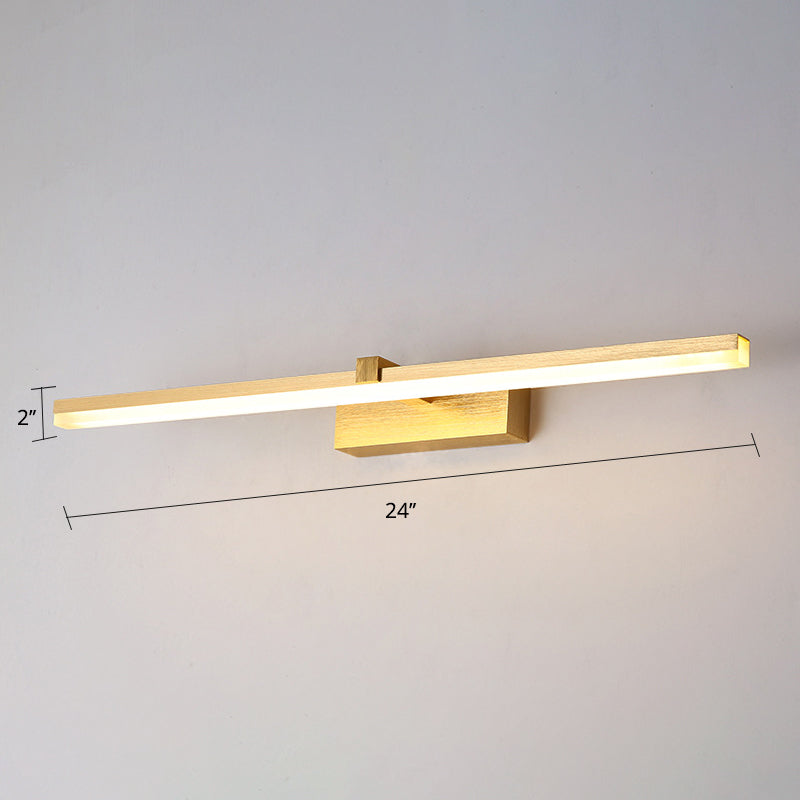 Lampe de Salle de Bain LED Dorée Moderne 3