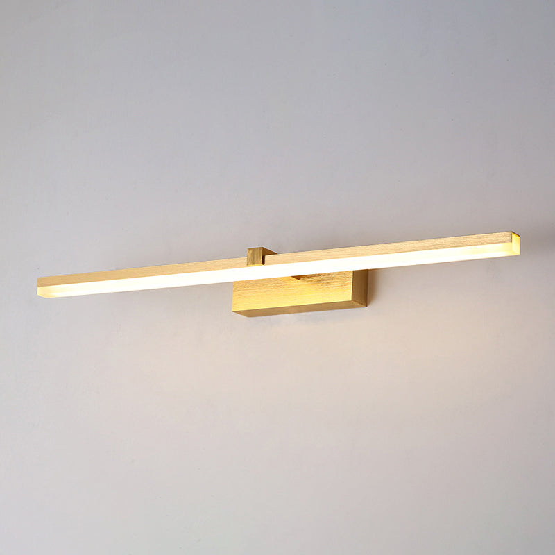 Lampe de Salle de Bain LED Dorée Moderne 7