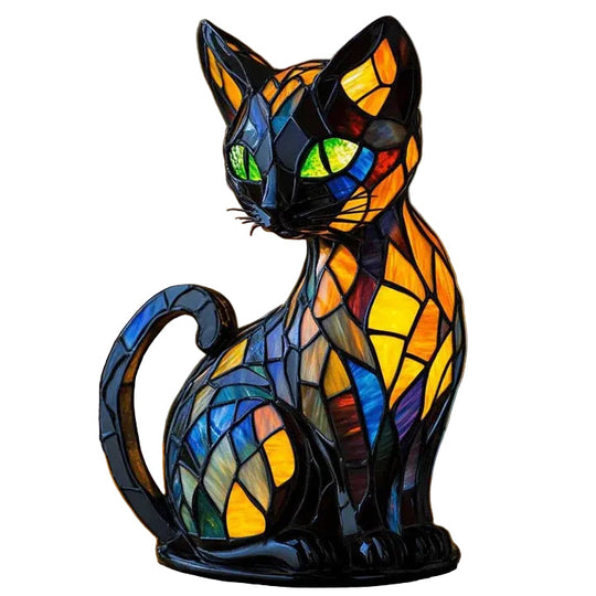 Lampe de Table Chat Design Artistique pour Intérieur Chaleureux 0