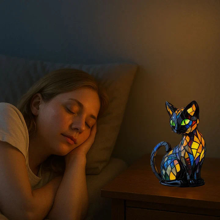 Lampe de Table Chat Design Artistique pour Intérieur Chaleureux 2