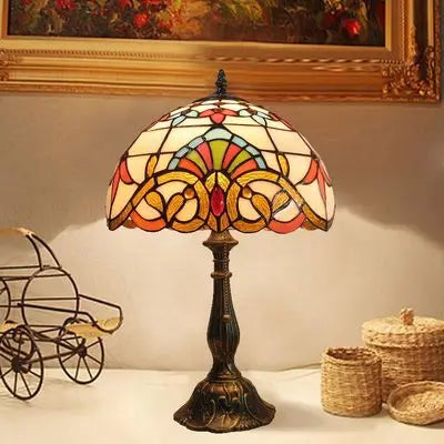 Lampe de Table Design Tiffany Coloré Artisanal 2