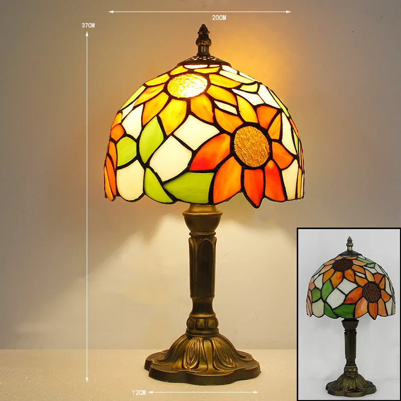 Lampe de Table Design Tiffany Coloré Artisanal 3