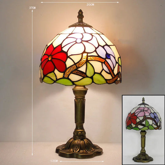 Lampe de Table Design Tiffany Coloré Artisanal 7