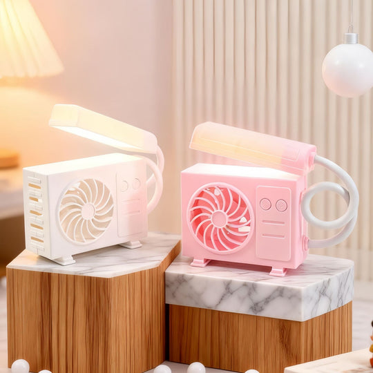 Lampe de Table Femme avec Ventilateur Intégré 1