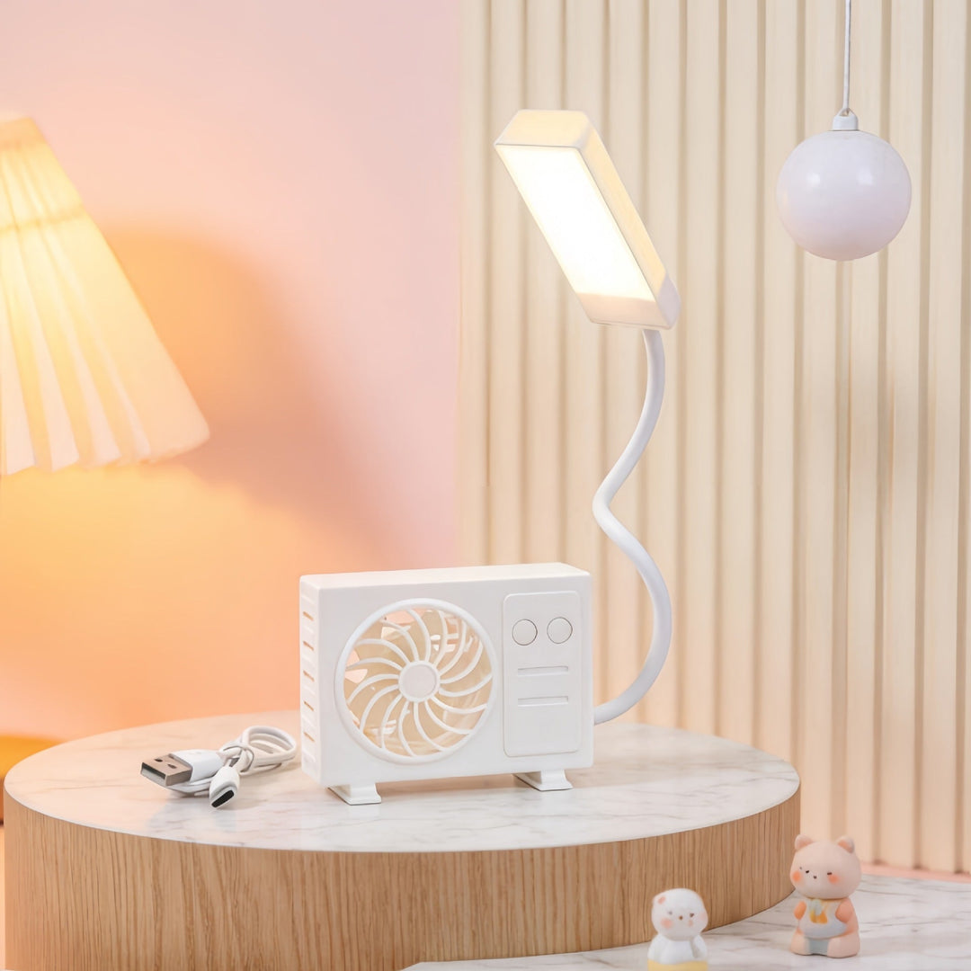 Lampe de Table Femme avec Ventilateur Intégré 5