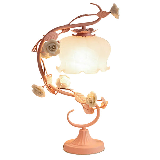 Lampe de Table Fleurie Design Romantique 0