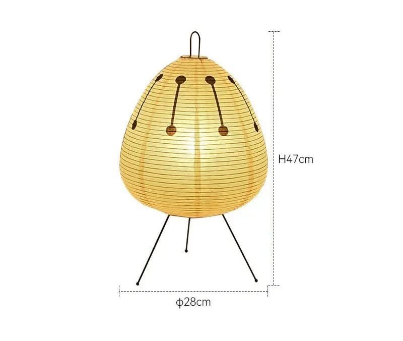 Lampe de Table Japonaise en Papier de Riz 5