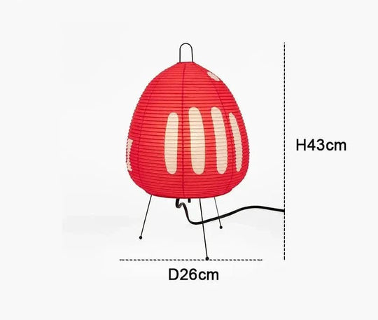 Lampe de Table Japonaise en Papier de Riz 7