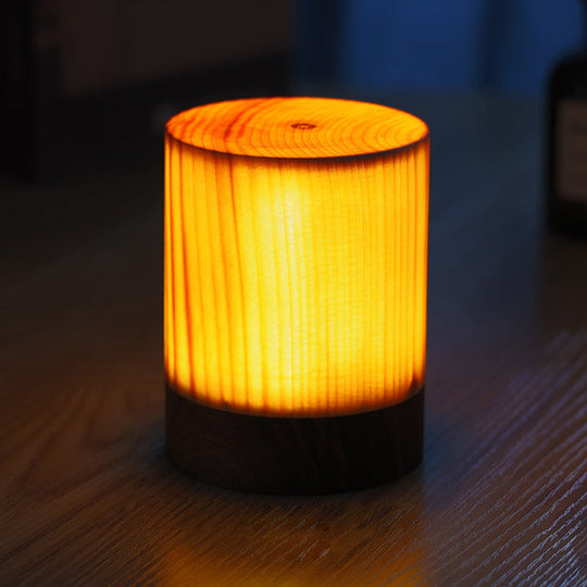 Lampe de Table LED Tactile en Bois 11