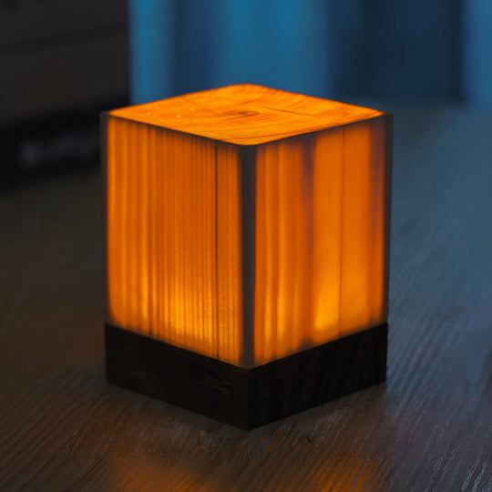 Lampe de Table LED Tactile en Bois 12