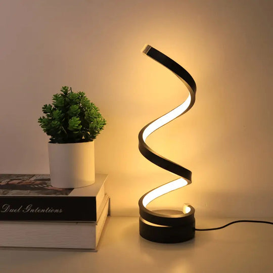 Lampe de Table Moderne Spirale LED Dimmable Métal Plastique 0