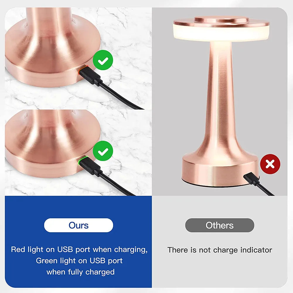 Lampe de Table Portable Classique LED 2