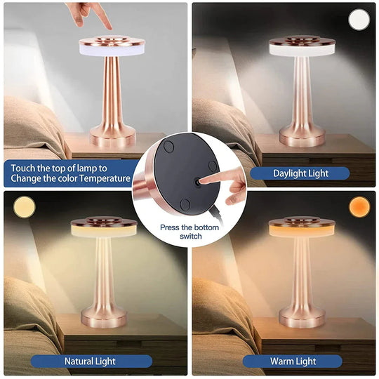 Lampe de Table Portable Classique LED 4