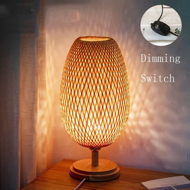 Lampe de Table Vintage Artisanale en Bois Durable 10