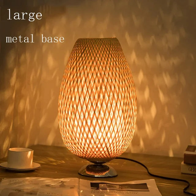 Lampe de Table Vintage Artisanale en Bois Durable 11