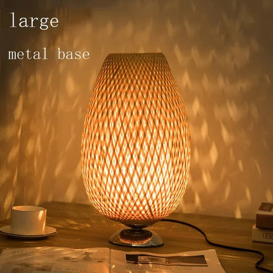 Lampe de Table Vintage Artisanale en Bois Durable 11