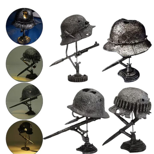 Lampe de Table Vintage Casque Inspirée d'un Militaire 1