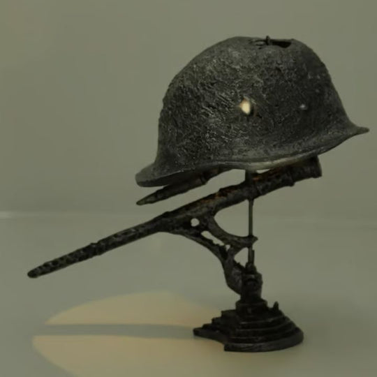 Lampe de Table Vintage Casque Inspirée d'un Militaire 9
