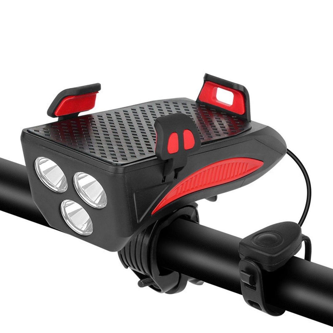 Lampe de Vélo Puissante LED 4-en-1 avec Clignotants et Support Téléphone Résistante aux Intempéries 3