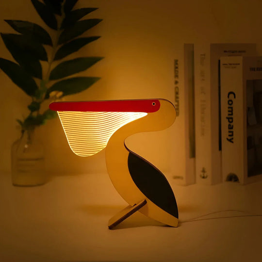 Lampe de table Animaux en Bois Design Enchanteur 4