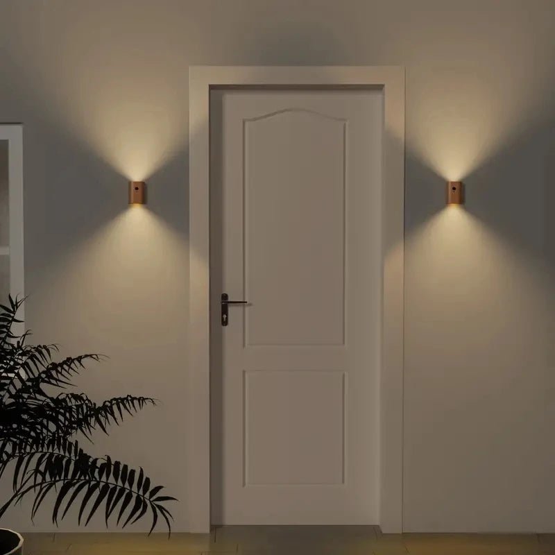 Lampe en Bois avec Détecteur de Mouvement 3