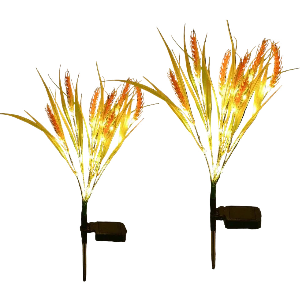 Lampes Solaires en Forme d'Épi de Blé - Paquet de 2 0