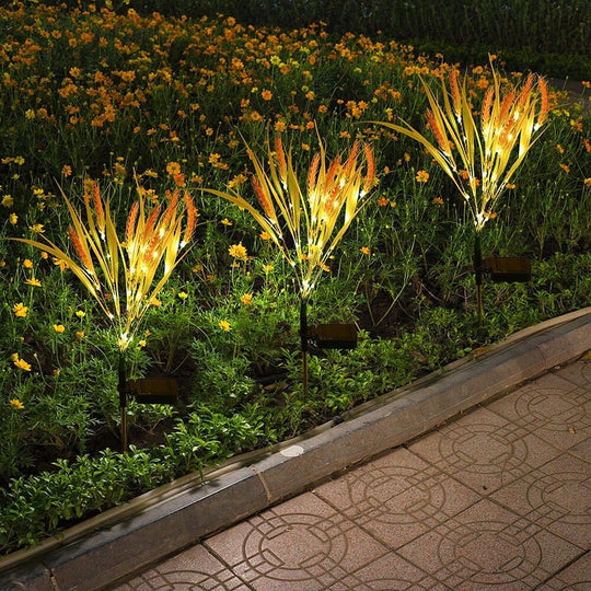 Lampes Solaires en Forme d'Épi de Blé - Paquet de 2 1